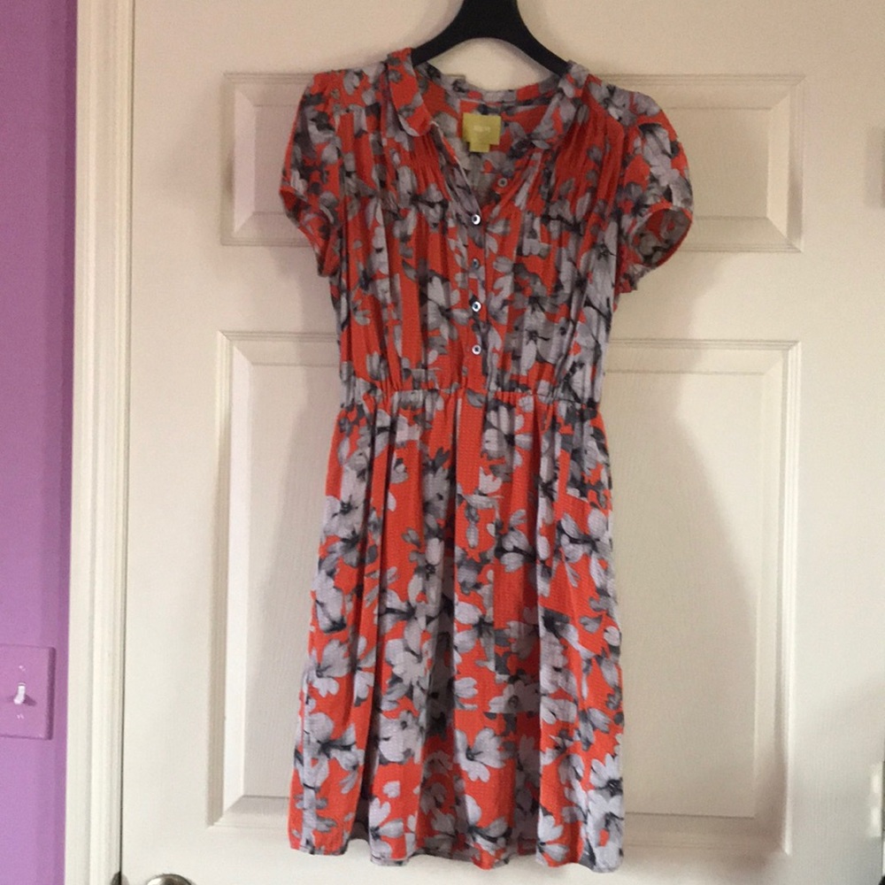 Silk Maeve Floral Dress Anthropologie